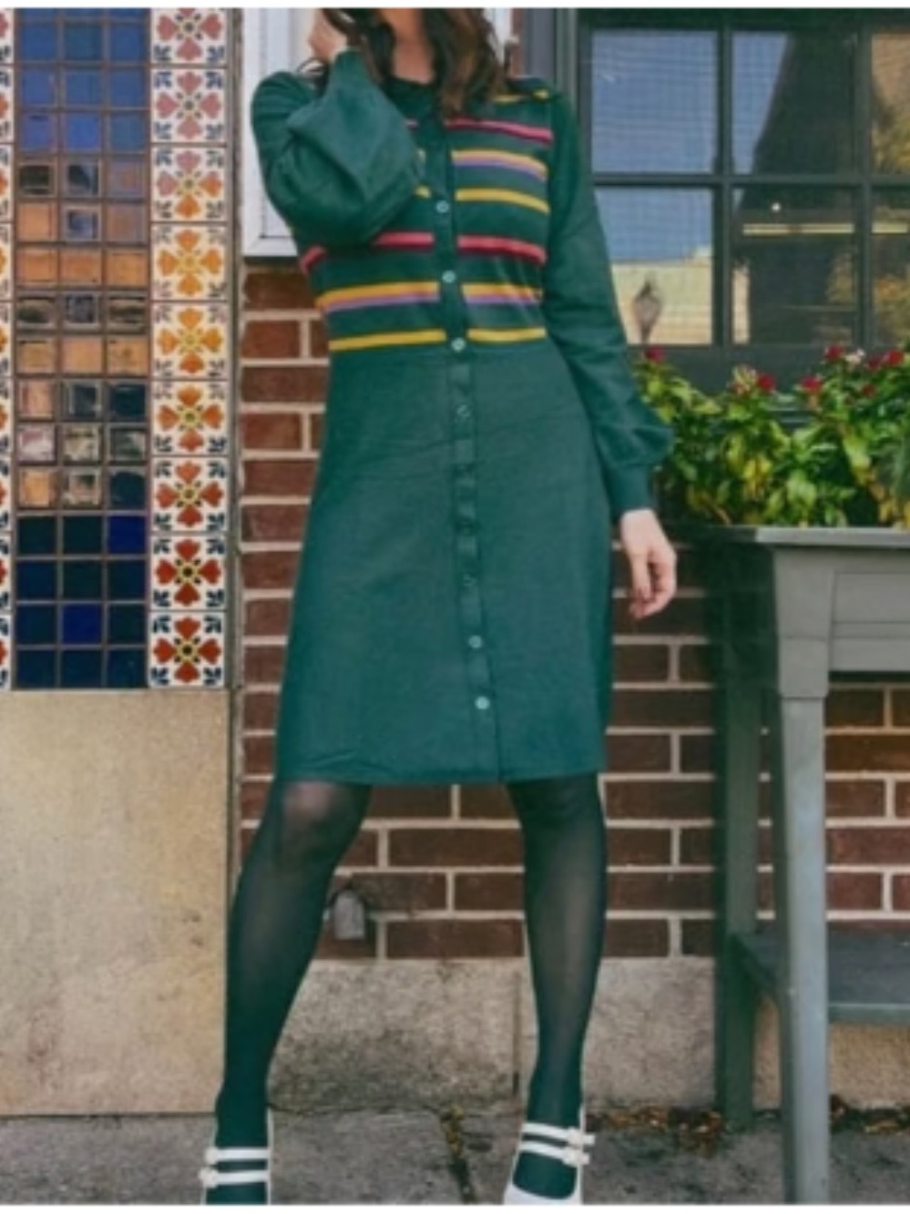 ModCloth 70's Sweetness Sweater Dress Size XL